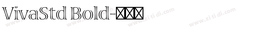 VivaStd Bold字体转换